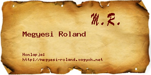 Megyesi Roland névjegykártya